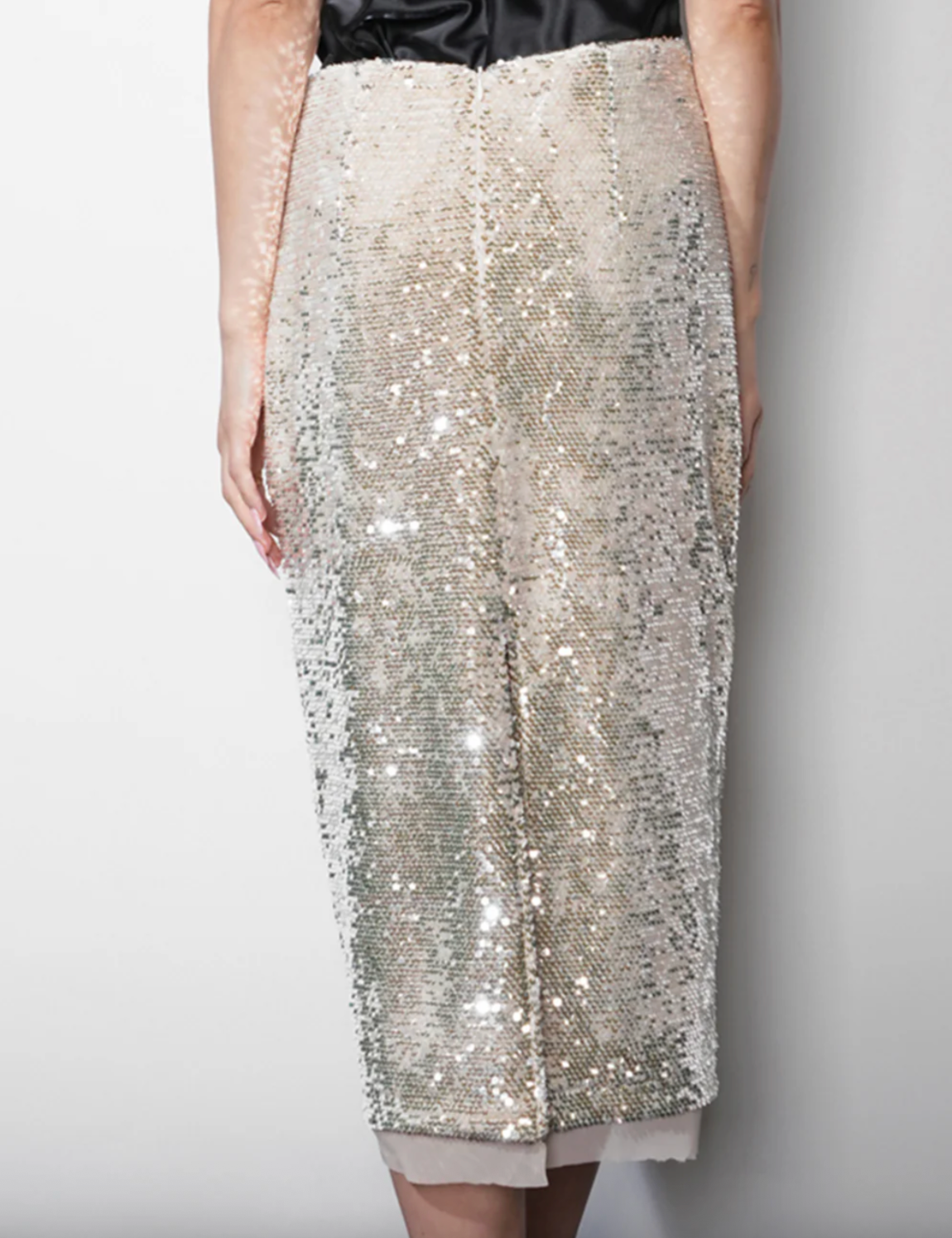 Gianna Velvet Sequin Midi Skirt